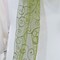 10 Pieces Moss Green or Olive Green Embroidered Organza Chair Sashes Elegant Sheer Wedding Decor 8"x108"